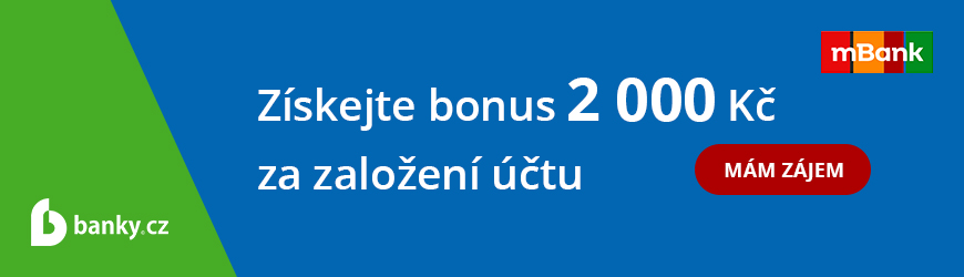 Běžný účet s bonusem 2 000 Kč