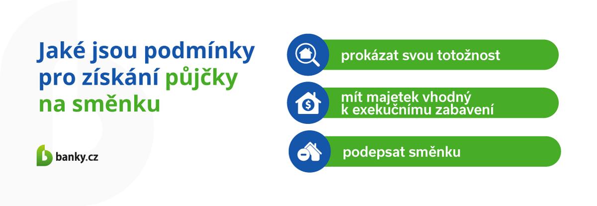 Jaké jsou podmínky pro získání půjčky na směnku?