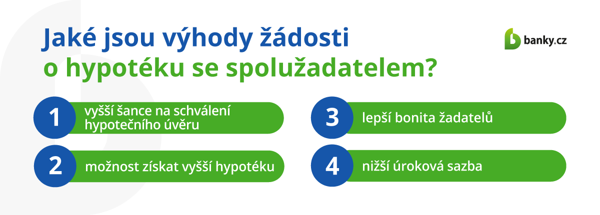 Jaké jsou výhody hypotéky se spolužadatelem? Jaké jsou výhody hypotéky se spolužadatelem?