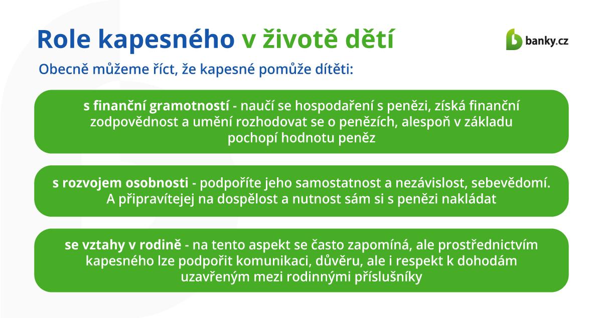 Role kapesného v životě dětí Role kapesného v životě dětí