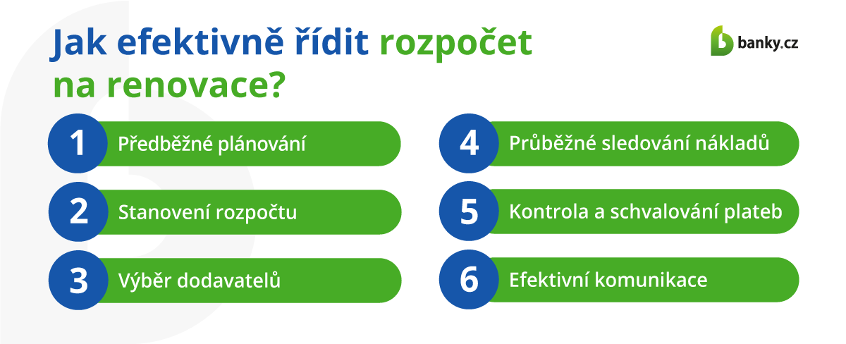 Jak efektivně řídit rozpočet na renovace? Jak efektivně řídit rozpočet na renovace?
