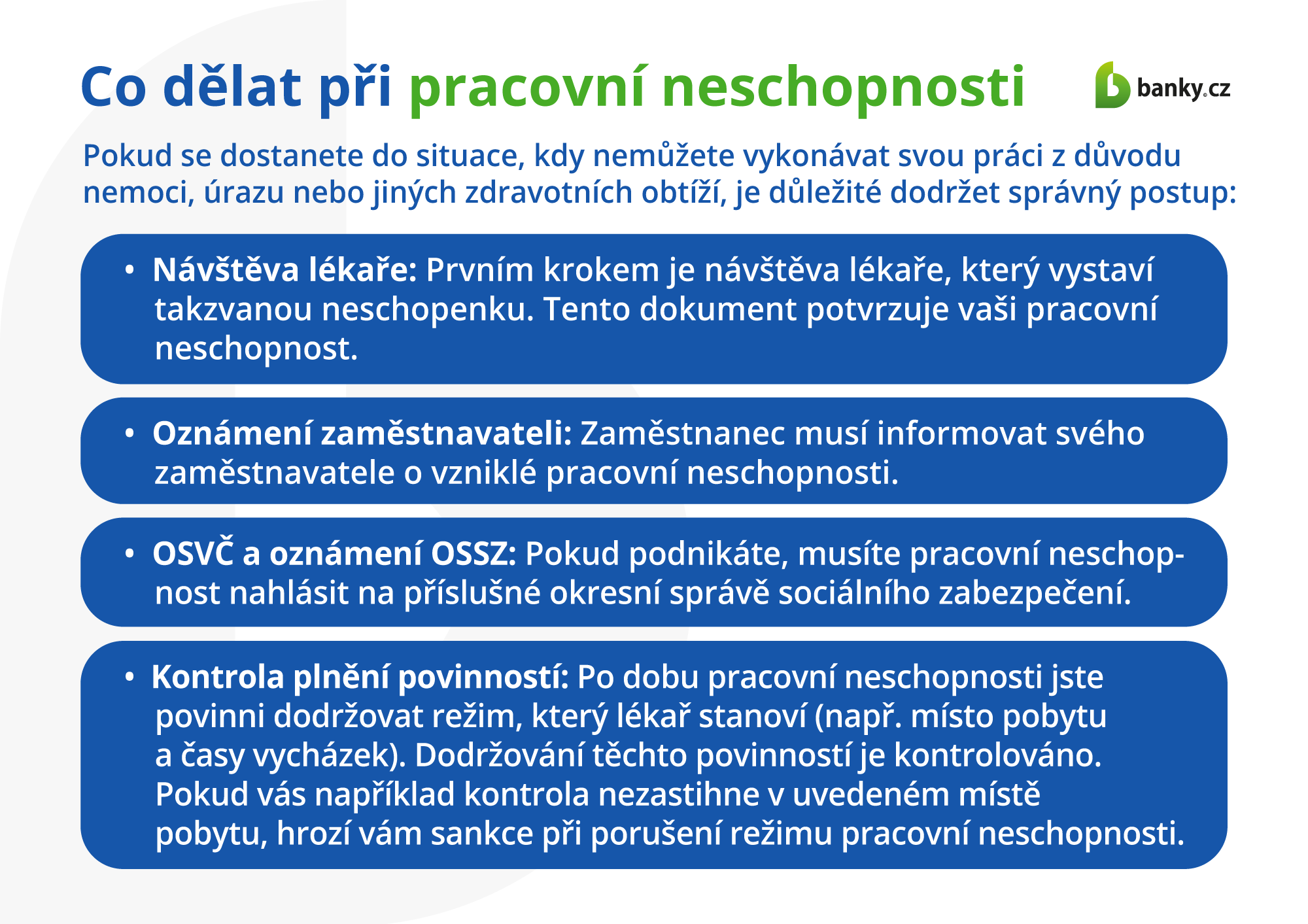 Co dělat při pracovní neschopnosti Co dělat při pracovní neschopnosti