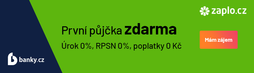 První půjčka od Zaplo zdarma: Úrok 0%, RPSN 0%, poplatky 0 Kč