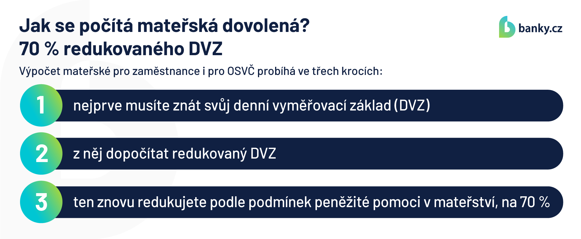 Jak se počítá mateřská dovolená? Jak se počítá mateřská dovolená?