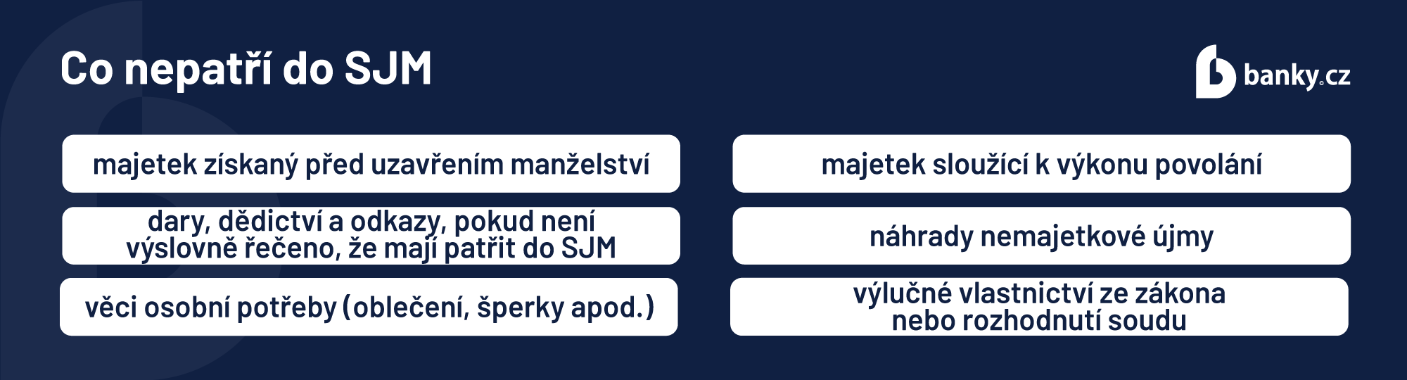 Co do SJM nepatří?