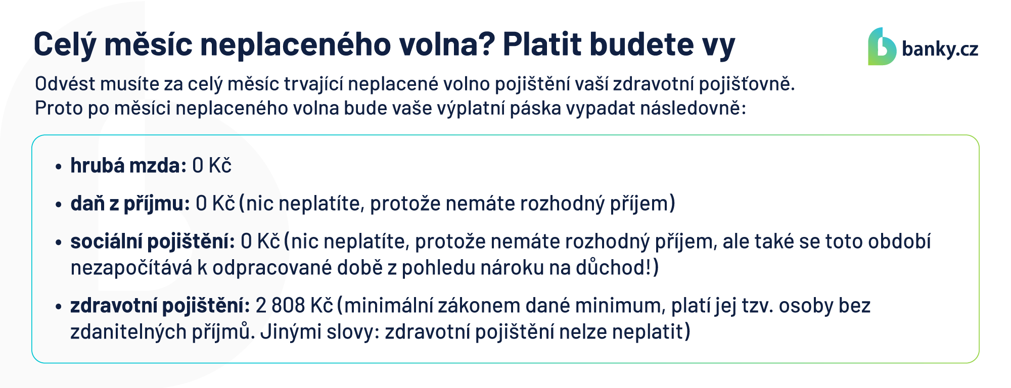 Celý měsíc neplaceného volna? Platit budete vy Celý měsíc neplaceného volna? Platit budete vy