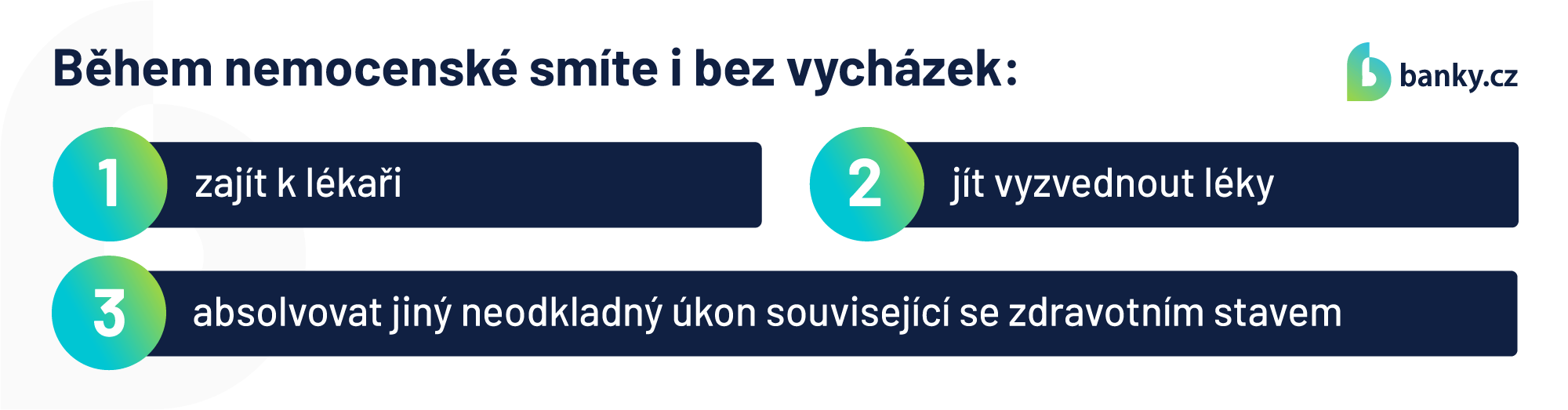 Co během nemocenské smíte
