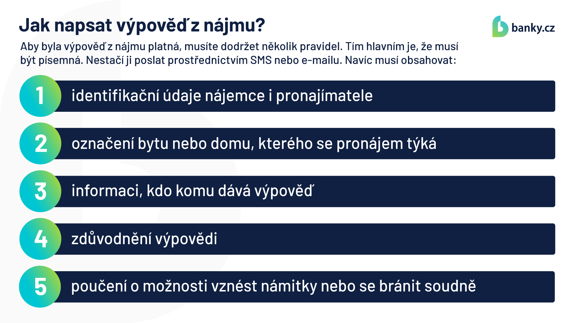 Jak napsat výpověď z nájmu?