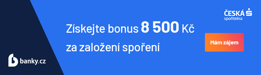 Stavební spoření od České spořitelny s bonusem až 8 500 Kč