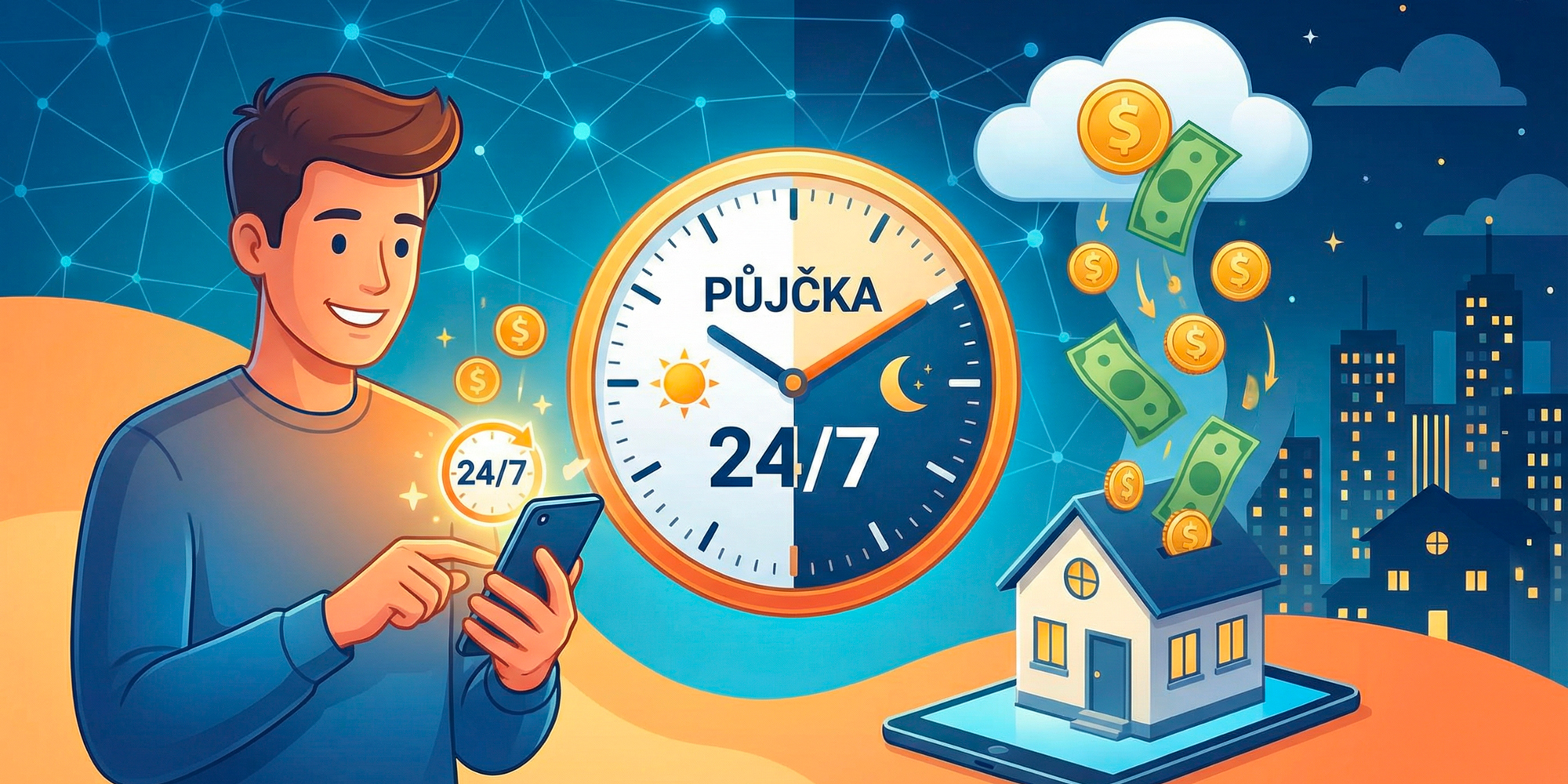 Půjčka 24/7 online: Rychlé peníze kdykoliv, ale bezpečně