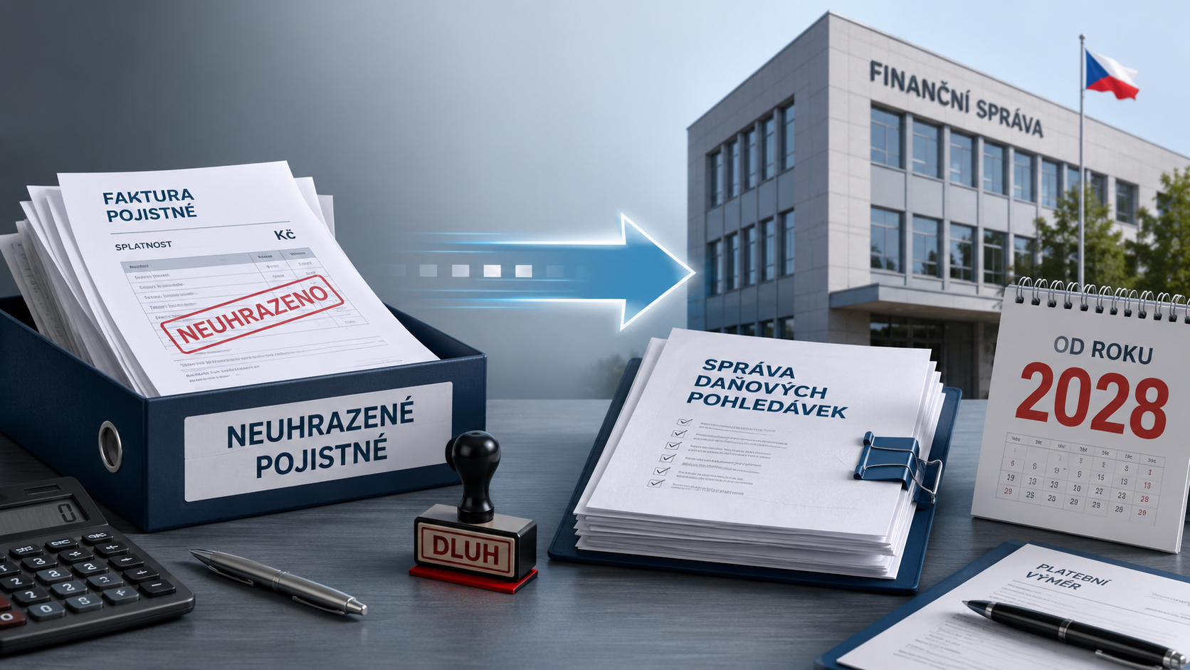 Od roku 2028 se dluhy na pojistném přesunou pod finanční úřady Od roku 2028 se dluhy na pojistném přesunou pod finanční úřady