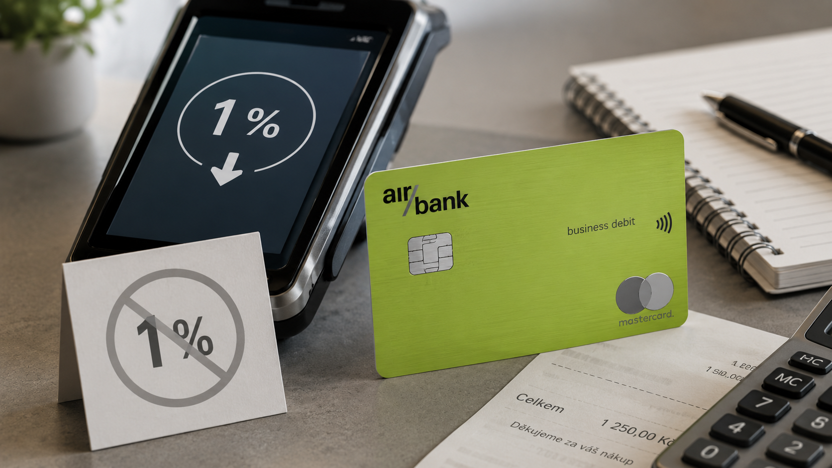 Podnikatelská karta Air Bank už 1 % z plateb nepřinese Podnikatelská karta Air Bank už 1 % z plateb nepřinese