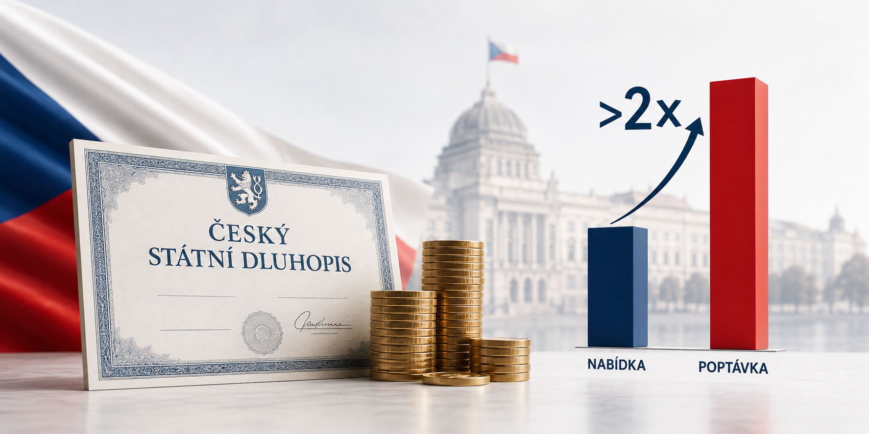 České státní dluhopisy lákají investory, levné ale být nemusí