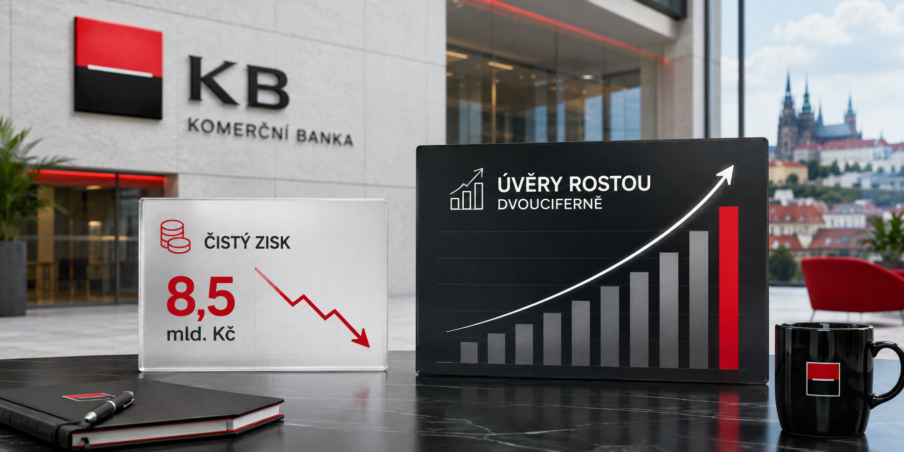 Komerční banka mezi tlakem na zisk a oživením půjček