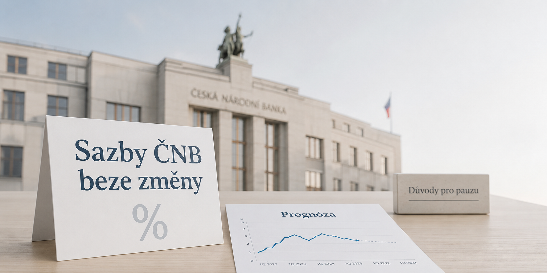 ČNB ponechala úroky, klíčový je ale výhled inflace ČNB ponechala úroky, klíčový je ale výhled inflace