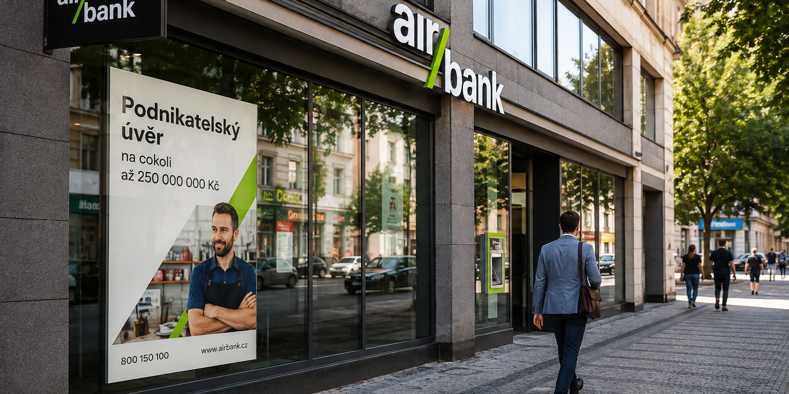 Podnikatelský úvěr u Airbank: Co připravit před žádostí a jak banka hodnotí firmu