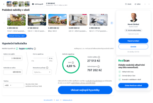 Realingo - hypoteční kalkulačka Realingo - hypoteční kalkulačka