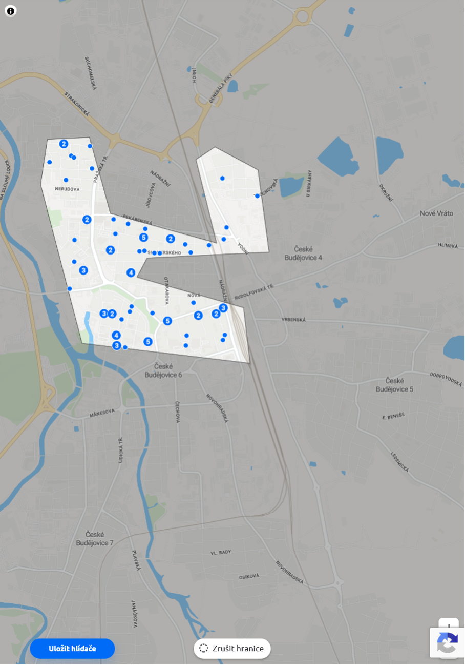 Realingo - vykreslení vlastní oblasti hledání na mapě Realingo - vykreslení vlastní oblasti hledání na mapě